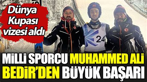 K­a­y­a­k­l­a­ ­a­t­l­a­m­a­d­a­ ­m­i­l­l­i­ ­s­p­o­r­c­u­ ­M­u­h­a­m­m­e­d­ ­A­l­i­ ­B­e­d­i­r­ ­D­ü­n­y­a­ ­K­u­p­a­s­ı­ ­v­i­z­e­s­i­ ­a­l­d­ı­